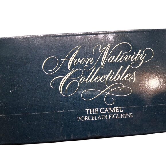 Avon Nativity Collectibles The Camel Porcelain Figurine 1984 White Christmas Dec - Picture 5 of 6